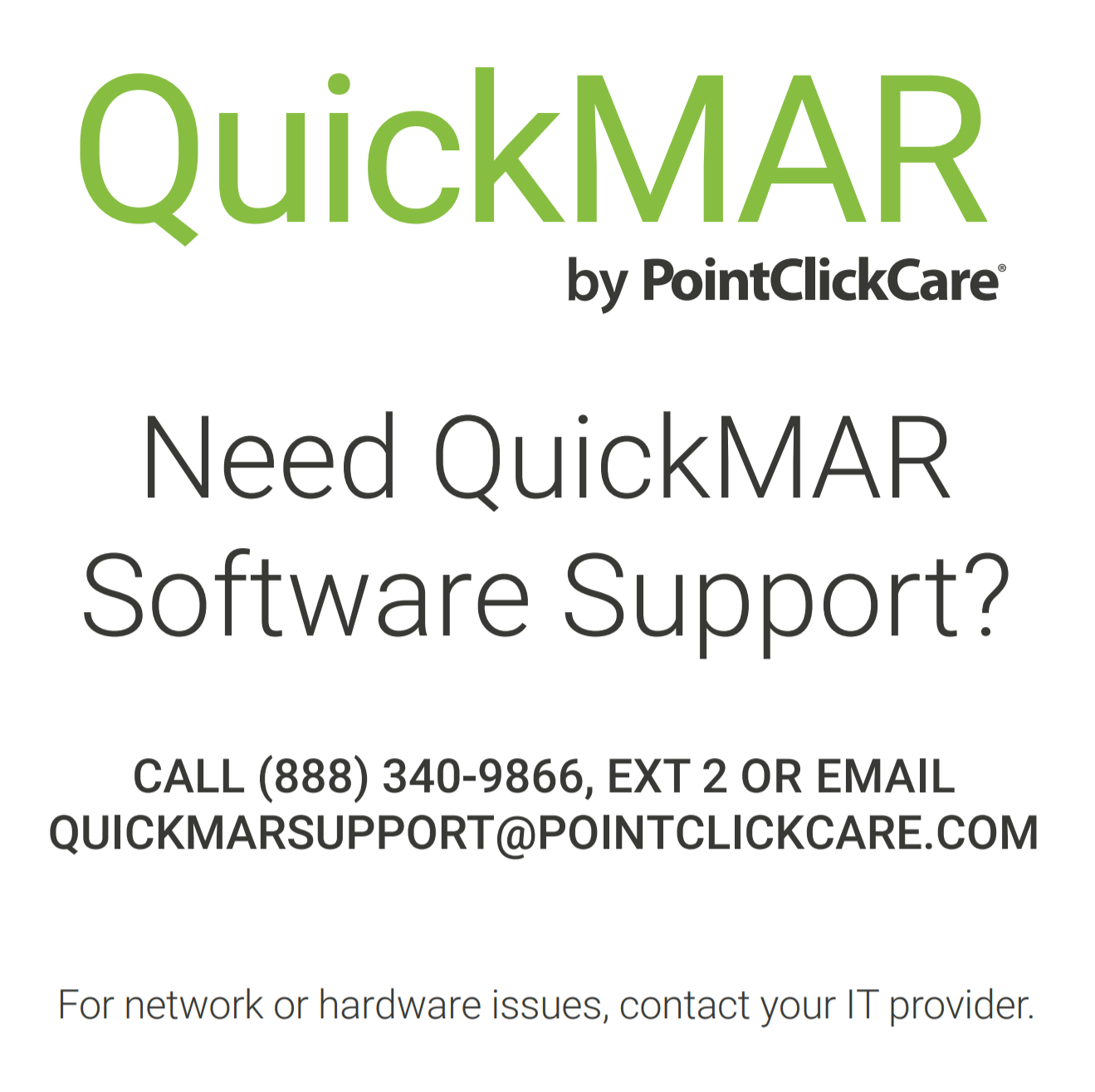 QuickMAR Sales and Marketing Guide Screenshot